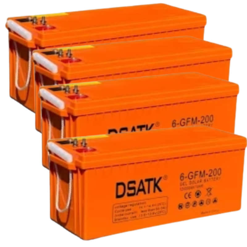 DSATK 12v 200ah deep gel battery - 4 pcs
