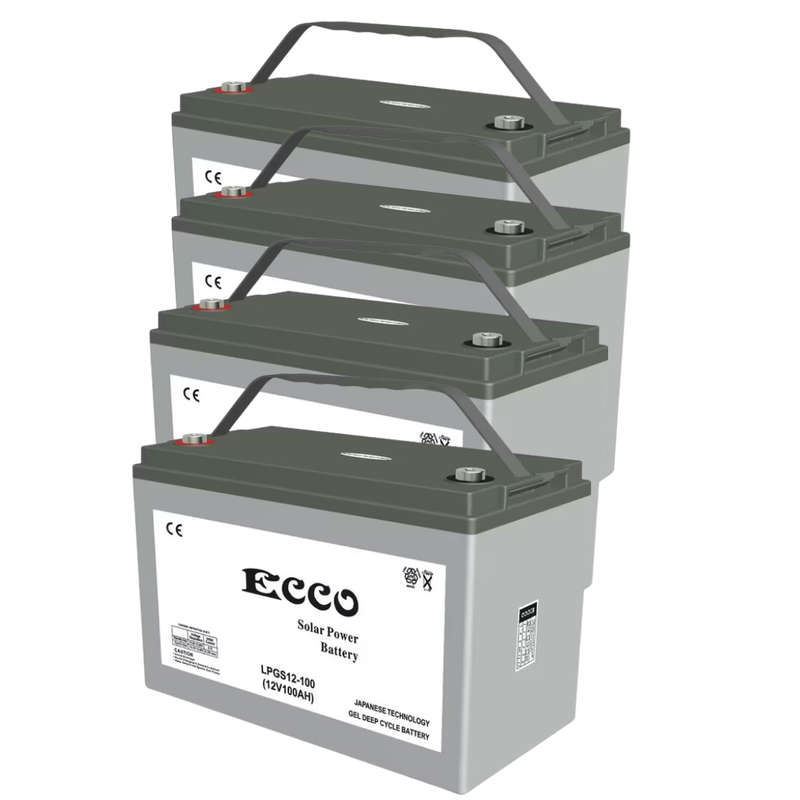 ECCO 12v 100ah japanese technology solar battery - 4 pcs