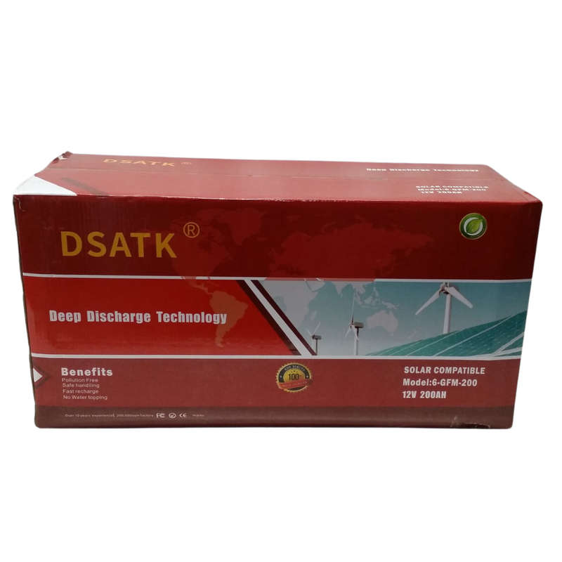 DSATK 12v 200ah deep gel battery