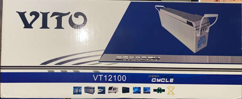 12V 100AH Deep Cycle Gel SLIM- VITO