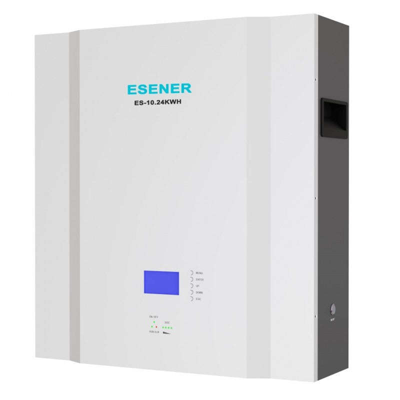 Esener 51.2V 200AH 10.24kWH LiFePo4 Lithium Wall Mounted Battery