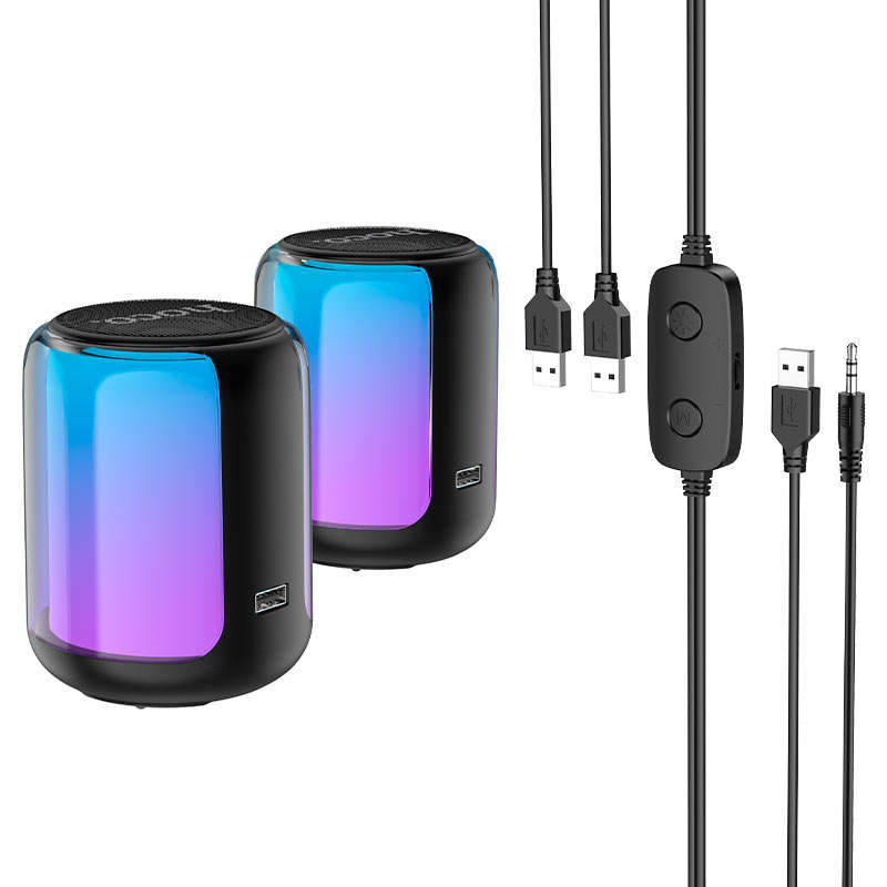 Wireless and wired speakers BS56 Colorful 2-in-1 for PC