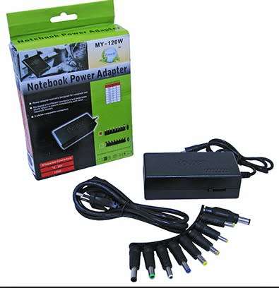 120W Universal Laptop Charger 12-24V with 8 set of Terminals - Notebook Power Adapter
