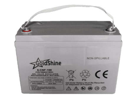 Gold Shine Solar Gel Battery 12V 100AH