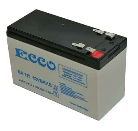Ecco 12V 7.8Ah Deep cycle Gel battery- For Gate motors and UPS systems