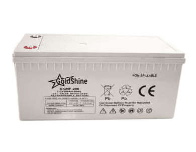 Gold Shine Solar Gel Battery 12V 200AH