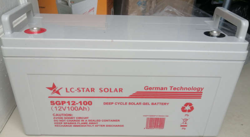 12V 100AH Deep Cycle Gel Battery - LC Star Solar (Block)