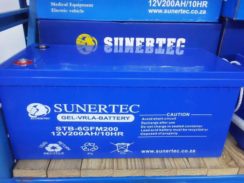 12V 200AH Deep Cycle Gel Battery - Sunertec