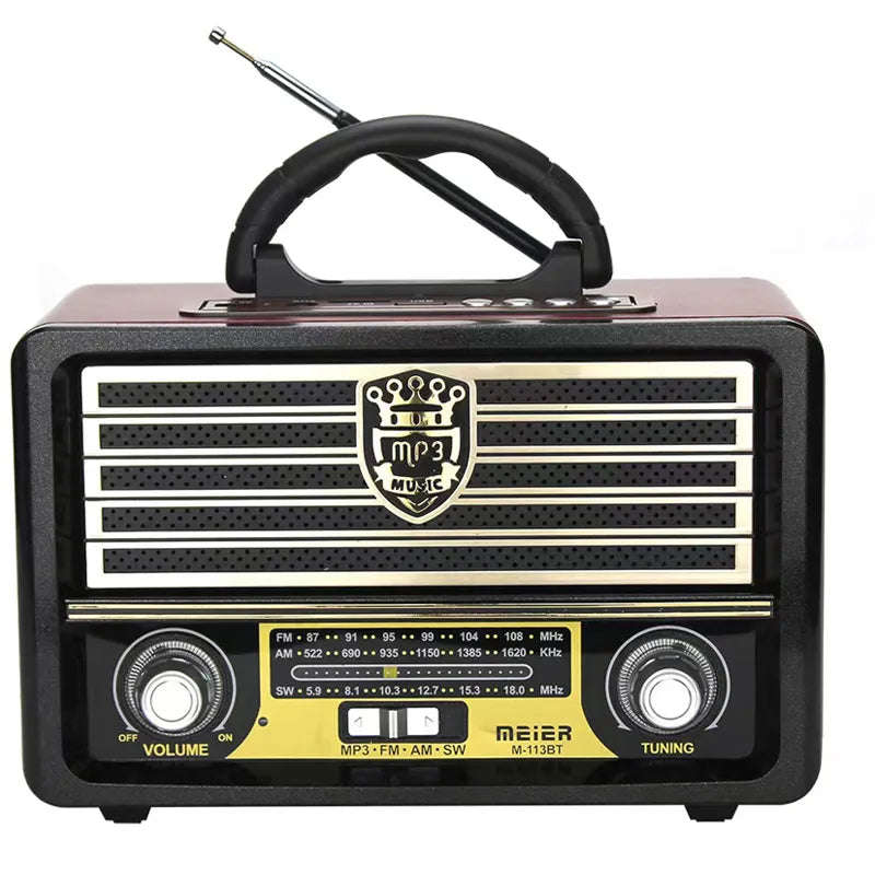 Portable Retro Bluetooth AM/FM Radio