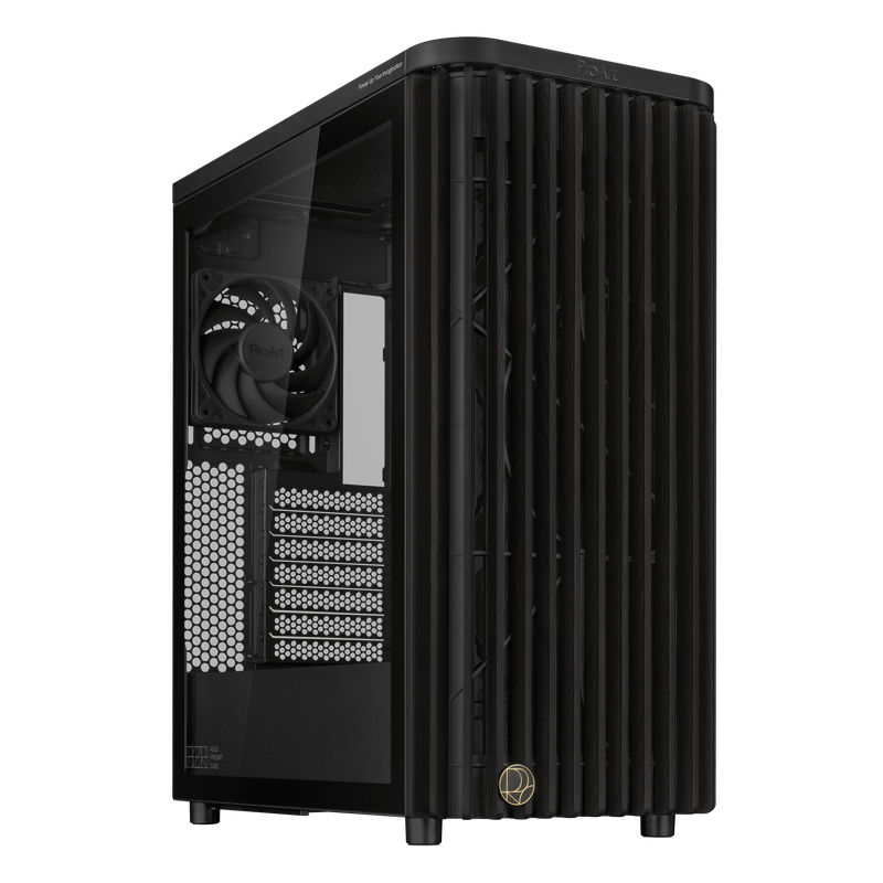 ASUS ProArt PA401 Wood Edition Chassis with Tempered Glass Panel