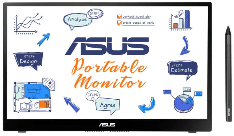 ASUS ZenScreen Ink MB14AHD portable monitor  14-inch