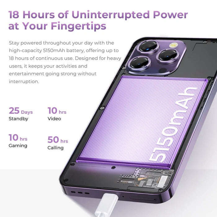 Oukitel P1  4G Smartphone with 6.7" AMOLED, 5150mAh, 8GB RAM 256GB ROM