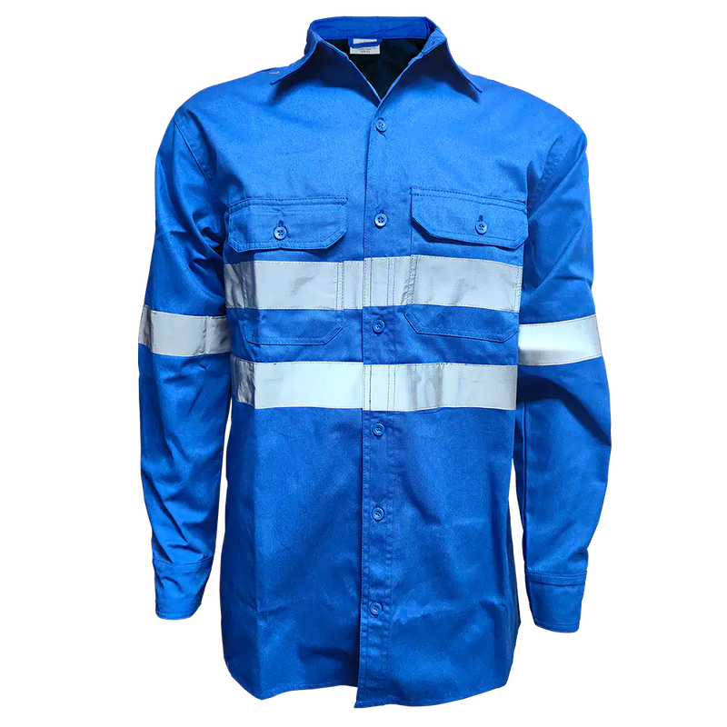 Royal Blue Reflective Mining Shirt