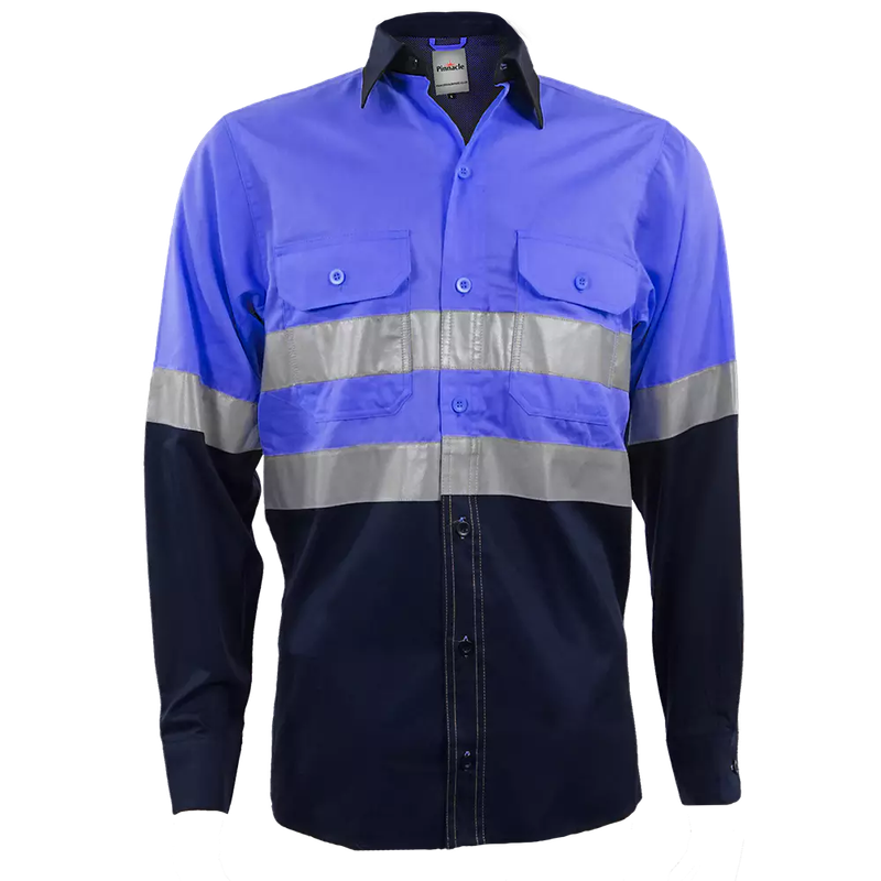 Navy / Royal Blue Reflective Mining Shirt