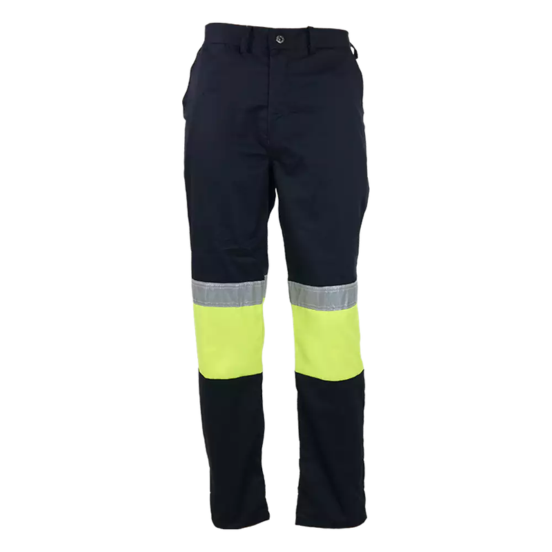 Navy / Lime Reflective Working Trouser