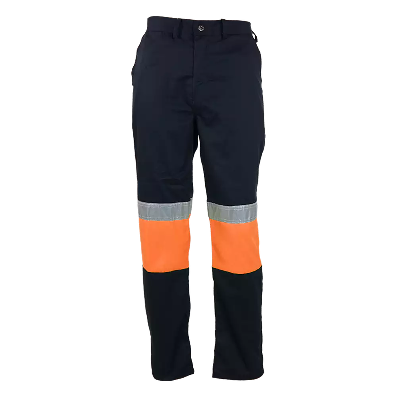 Navy / Orange Reflective Working Trouser