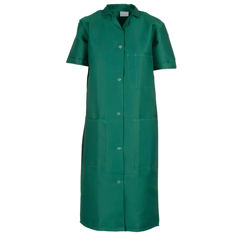 Ladys Canteen Coat Green short sleeve