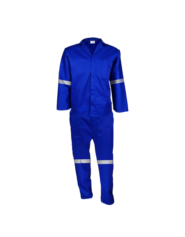 80/20 Twill Conti Suit Royal Blue with reflective
