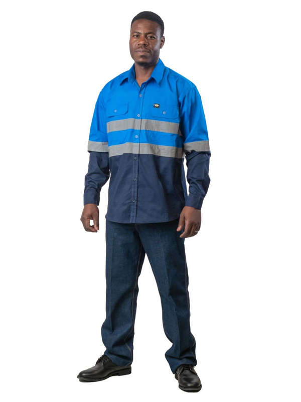 Hi Viz 100% Cotton Vented Workshirt