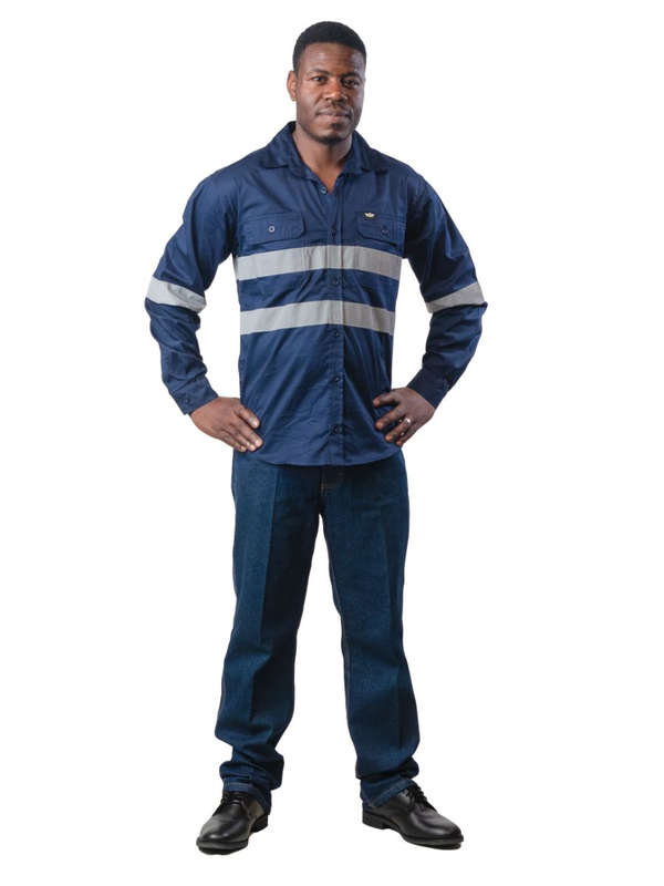 Hi Viz 100% Cotton Vented Workshirt