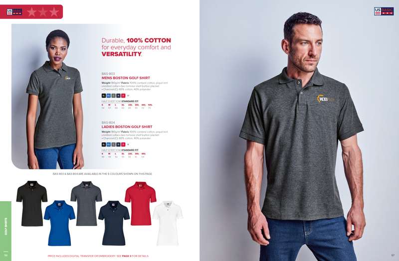 Mens Boston Golf Shirt
