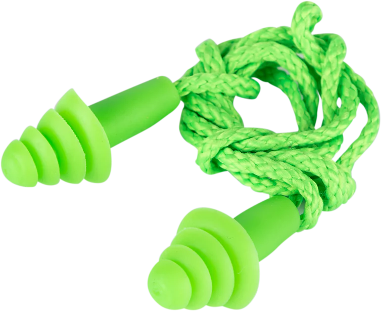 Hi-Viz Reusable Corded Earplugs