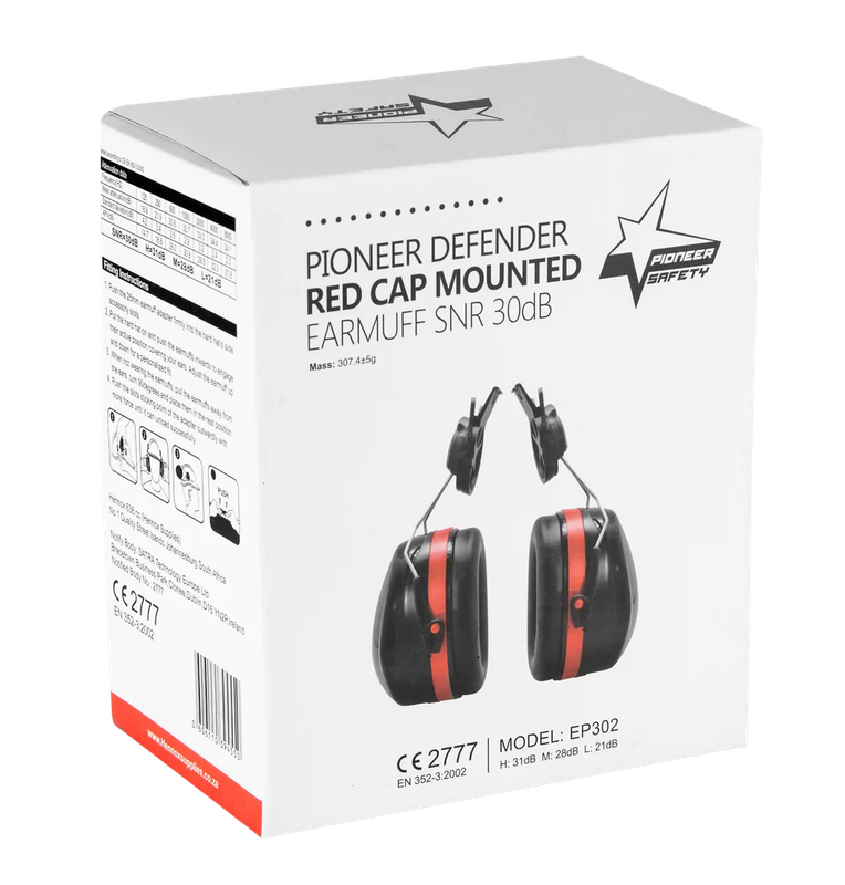 Ear Defender Helmet Mounted Earmuffs SNR30DB