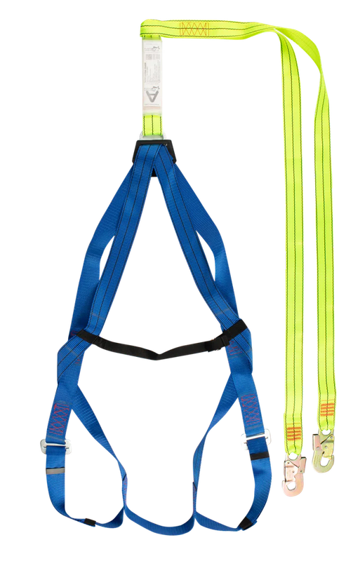 Safety harnesses with double lanyard & scaffold hooks with belt
