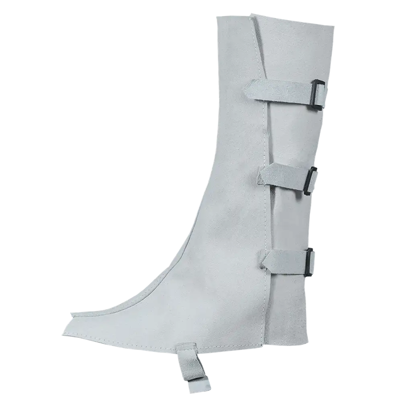 Chrome Leather Knee Spats