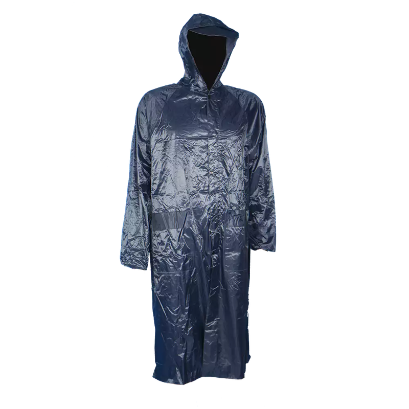 PVC Rubberised Rain Coat Navy