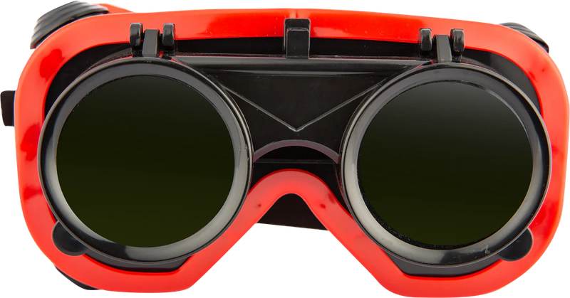 Brazing/Gas Cutting Welding Goggles - Red Frame