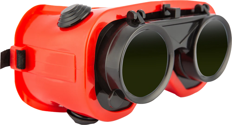 Brazing/Gas Cutting Welding Goggles - Red Frame