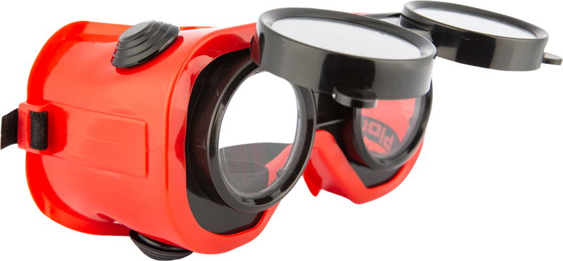 Brazing/Gas Cutting Welding Goggles - Red Frame