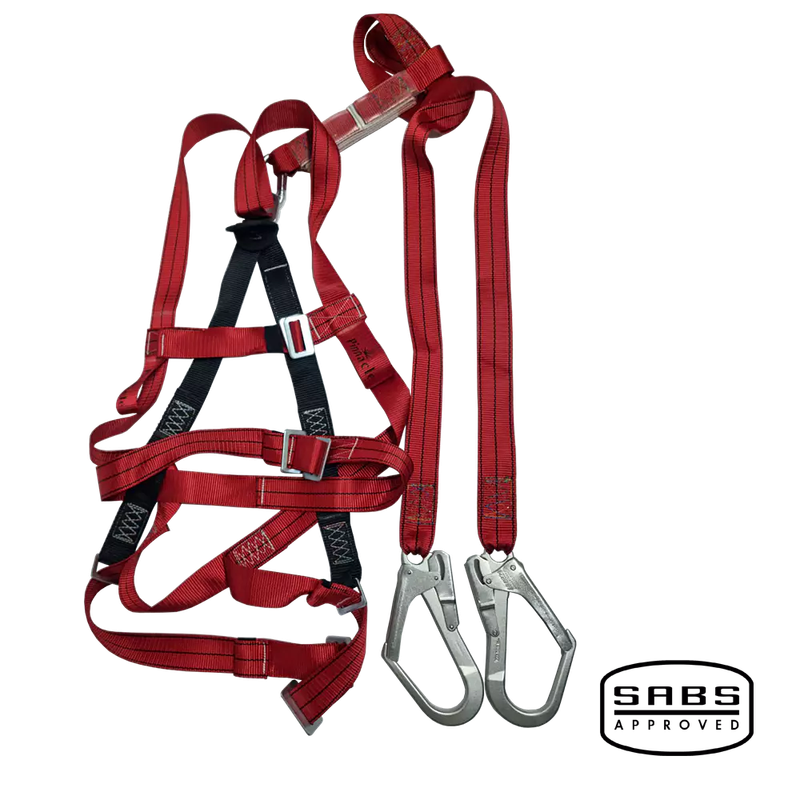 Alpha Double Lanyard Full Body Harness Scaffold Hook With Waist Belt