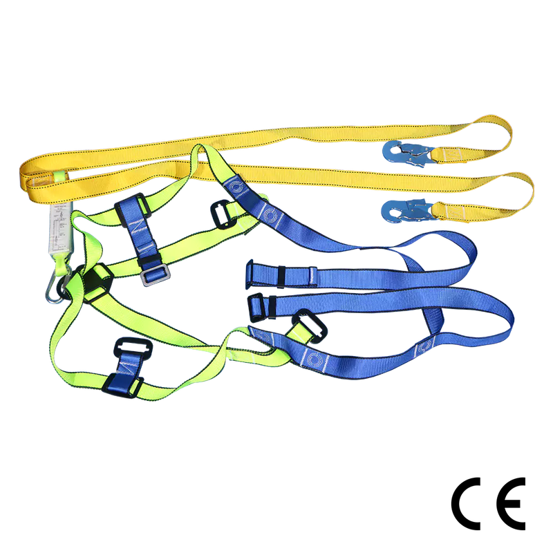 Double Lanyard Full Body Harness With Snap Hook