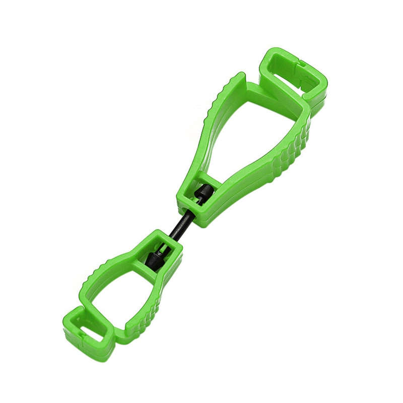 Glove Clip Plastic Lime Green Colour
