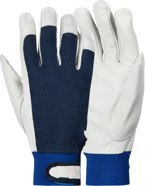 Pigskin Driver Glove With Cotton Back Elastic Velcro Cuff