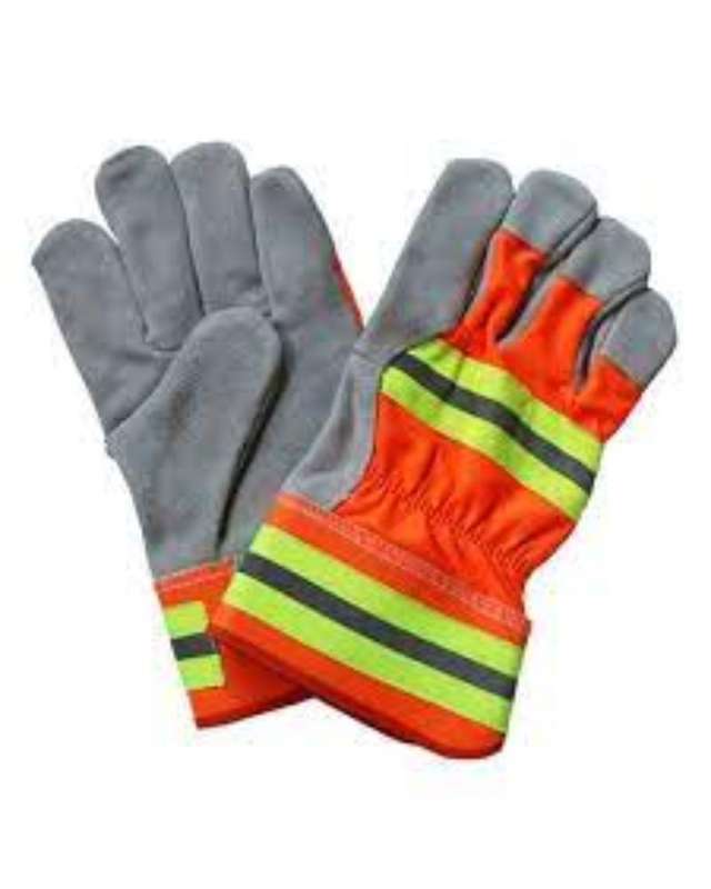 Pioneer 2.5" Chrome Leather With Reflective Tape Back