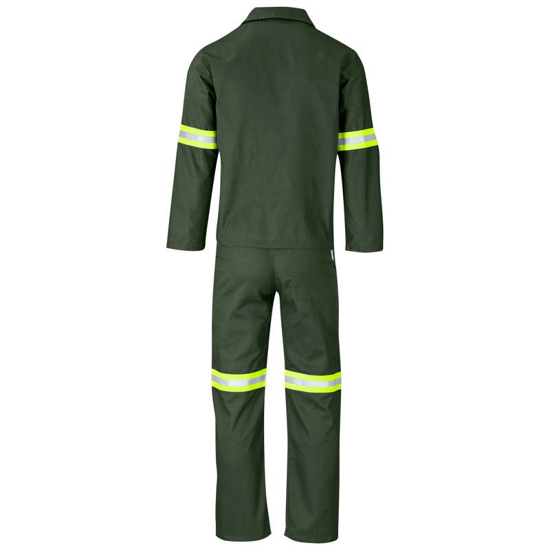 Acid Resistant Poly Cotton Conti Suit - Reflective Arm & Legs