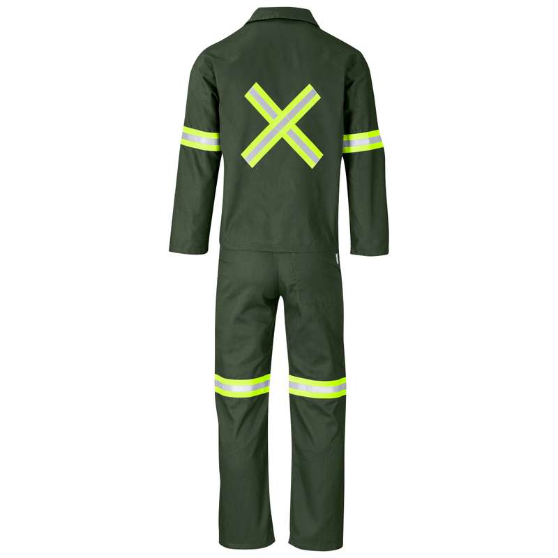 Acid Resistant Poly Cotton Conti Suit - Reflective Arm, Legs & Back