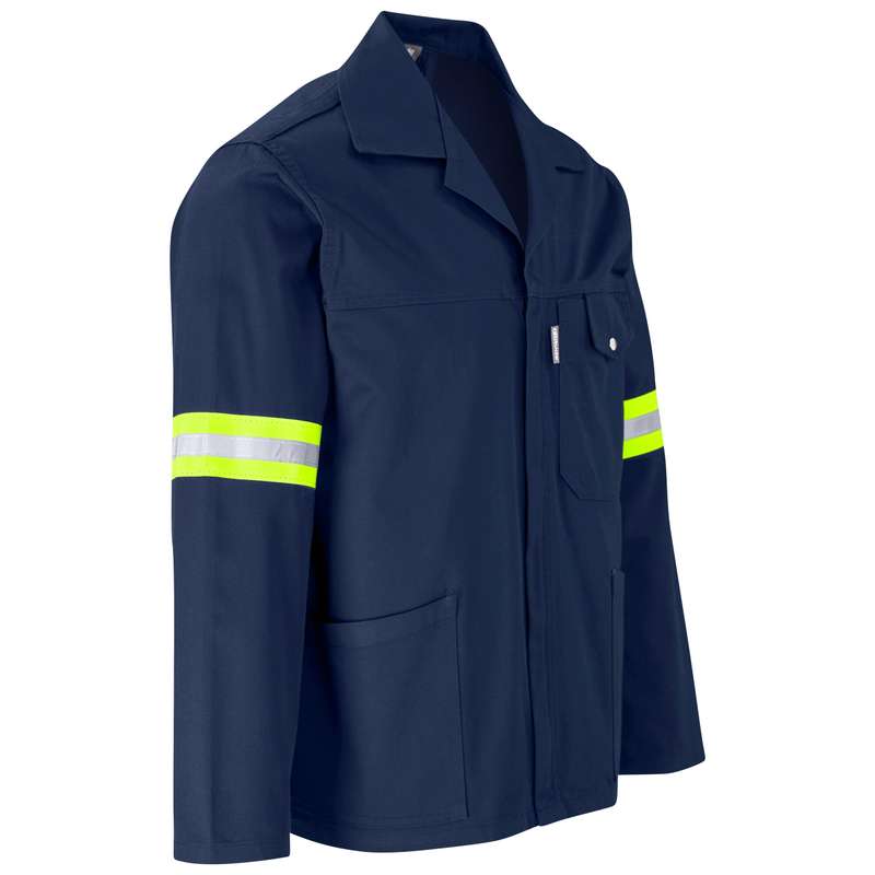 Site Premium Poly Cotton Jacket - Reflective Arms