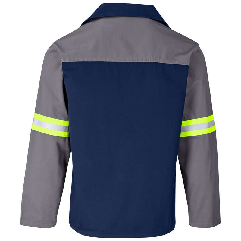 Site Premium Two-Tone Poly Cotton Jacket - Reflective Arms
