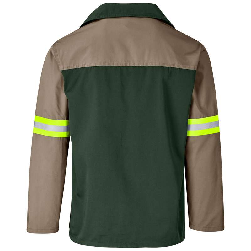 Site Premium Two-Tone Poly Cotton Jacket - Reflective Arms