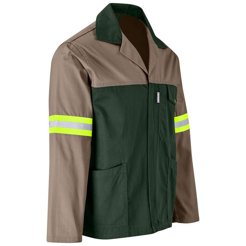 Site Premium Two-Tone Poly Cotton Jacket - Reflective Arms