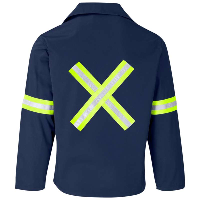 Site Premium Poly Cotton Jacket - Reflective Arms & Back