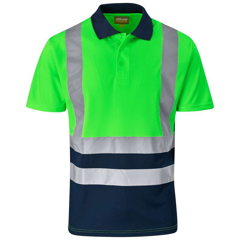 Surveyor Two-Tone Hi-Vis Reflective Golf Shirt