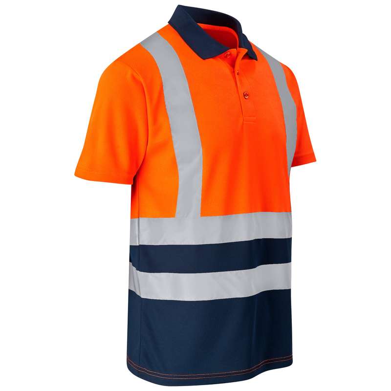 Surveyor Two-Tone Hi-Vis Reflective Golf Shirt