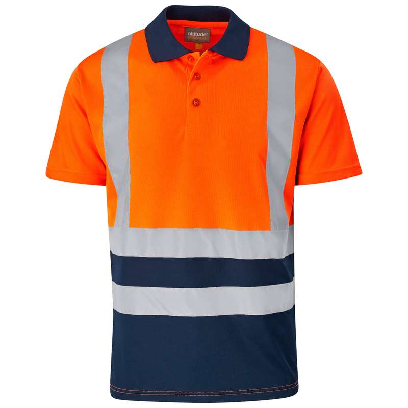 Surveyor Two-Tone Hi-Vis Reflective Golf Shirt