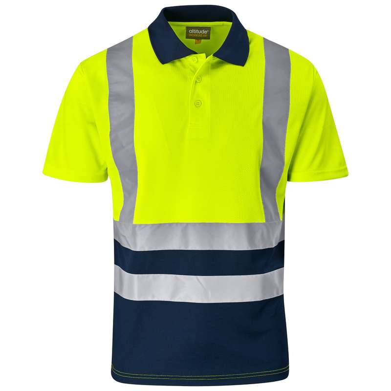 Surveyor Two-Tone Hi-Vis Reflective Golf Shirt