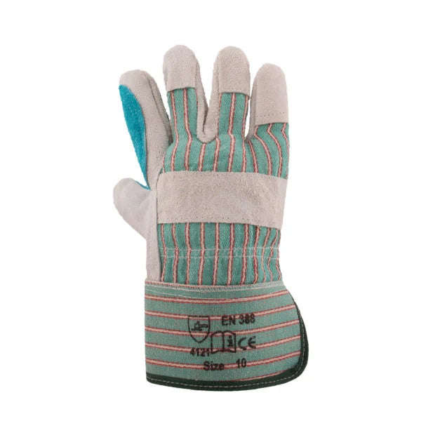 Tru Touch Leather Rigger Candy-Striped Gloves